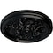 Ekena Millwork Katheryn Ceiling Medallion (Fits Canopies up to 2 1/8"), Hand-Painted Jet Black, 14 1/2"OD x 2 3/4"P CM14KTBLF - alternate 3